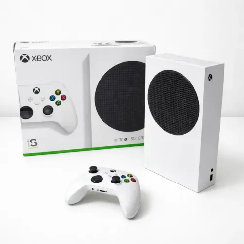 Xbox Series S com caixa
