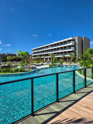 Beach Class Solare | Vista Mar, 2 Quartos e Estrutura de Resort em Muro Alto- Varanda Gour