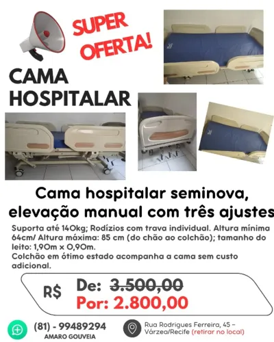 Cama hospitalar seminova