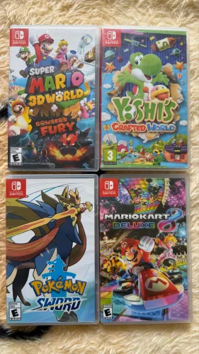 4 jogos Nintendo Switch