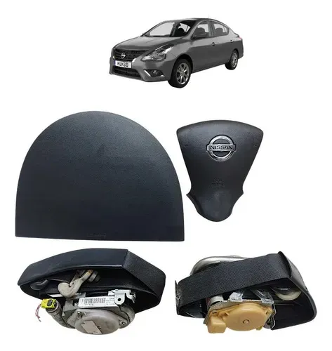 Kit Airbag Nissan Versa 2015 A 2020 Preto