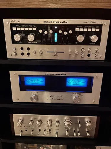 Pré amplificador + amplificador Marantz 3800 e 250M