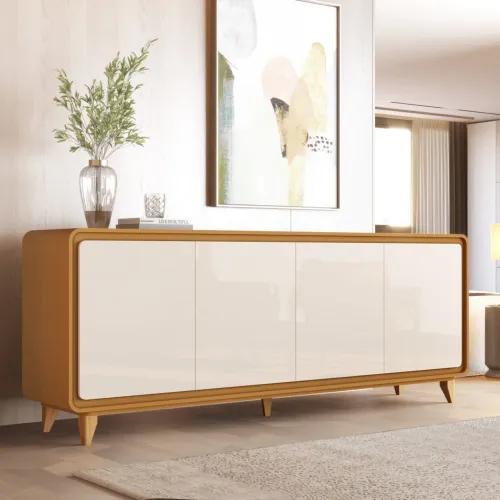 Buffet 4 Portas Maria Cedro/Off White tt43