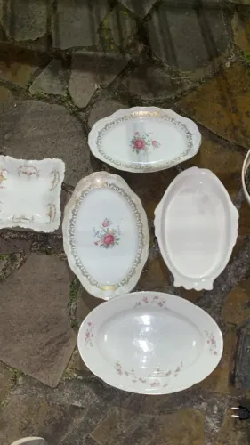 travessas de porcelana