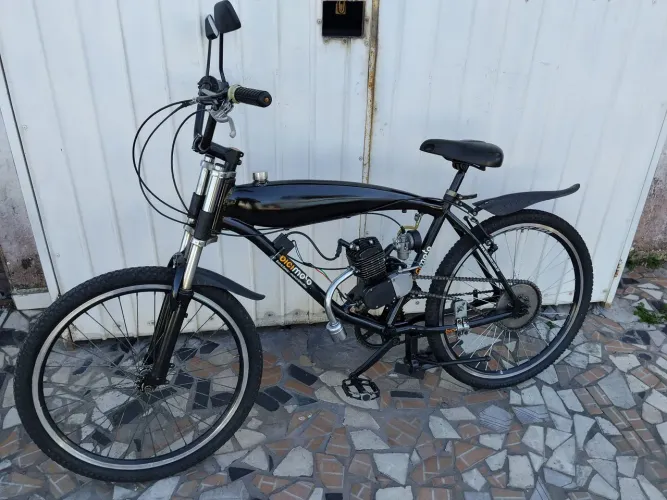 Bicicleta Motorizada Custom Alumínio Original Bicimoto