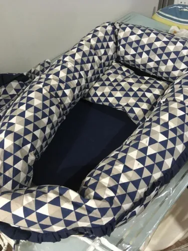 Ninho redutor de berço + capa de carrinho e bebe conforto e almofada de amamentação