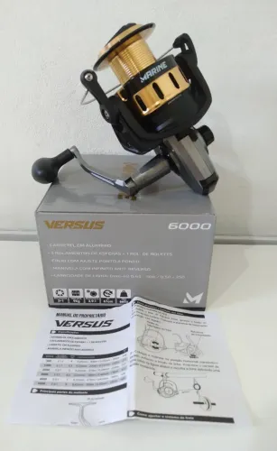 Molinete Versus 6.000 com 4 rolamentos