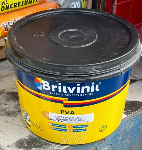 TINTA LATEX PVA VILLAGE BRIVINIL 18KG BRANCO NEVE