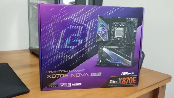 Placa Mãe X870E AsRock Nova Wifi Ryzen AM5 ATX