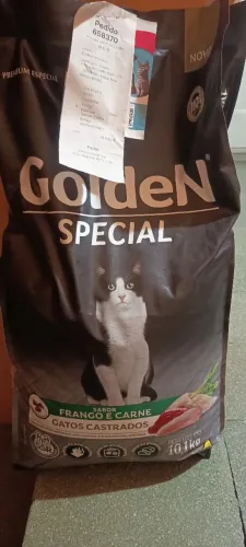 Ração Golden special gatos castrados