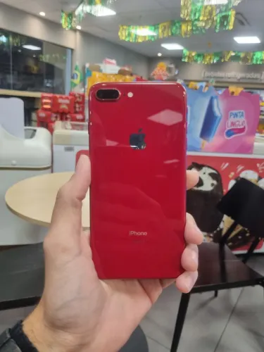 IPhone 8 plus red 128gb impecável!