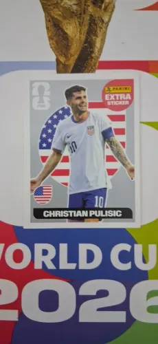 Figurinha Copa do Mundo Legend<br>Figurinha da copa do mundo Legend.Christian Pulisic Prata