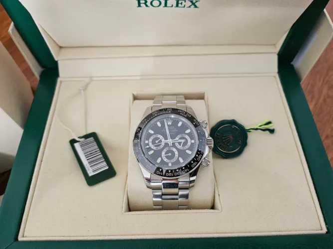 Relogio Rolex Masculino - Daytona - Preto - Completo com Caixa - Premium AAA+