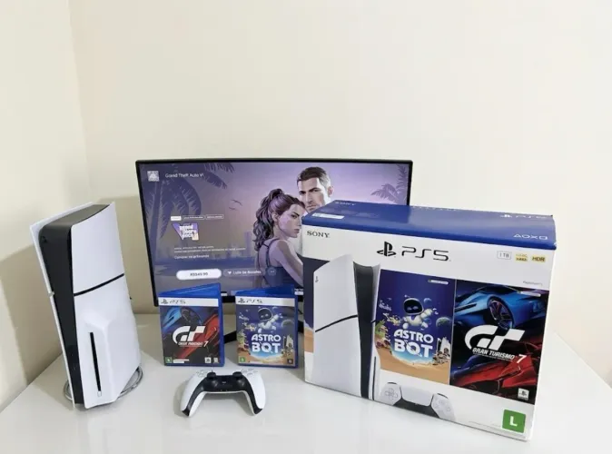 PlayStation 5 Slim Mídia Física 1Tb