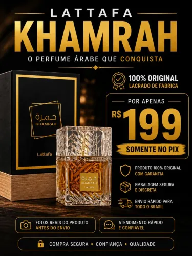 Lattafa Khamrah Original 100ml Perfume Árabe Lacrado