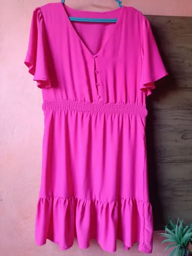Tamanho M bazar Femenina Cor Rosa neon