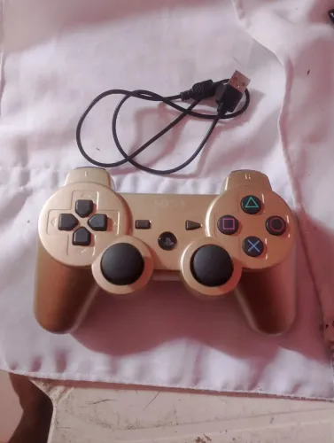 controle de ps3 dourado