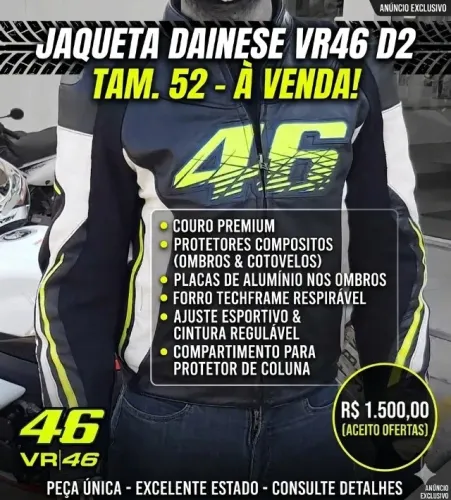Jaqueta Dainese VR46 tam 52