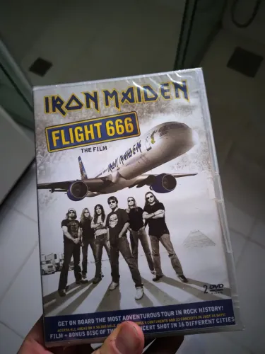 Dvd iron maiden - flight 666 duplo versão nacional(lacrado)