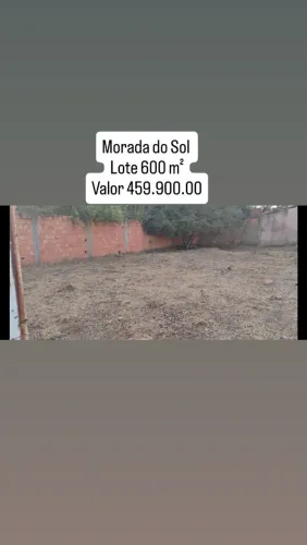 Morada do sol Lote 600 m²...449.998.00