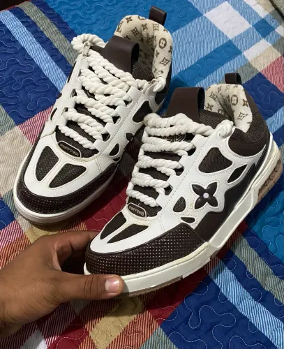 tenis lv skate marrom