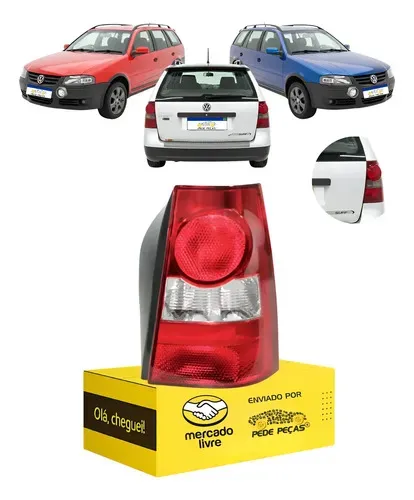 Lanterna Traseira Vw Parati G4 2006 2007 2008 A 2013 Le Esquerdo/motorista Vermelho