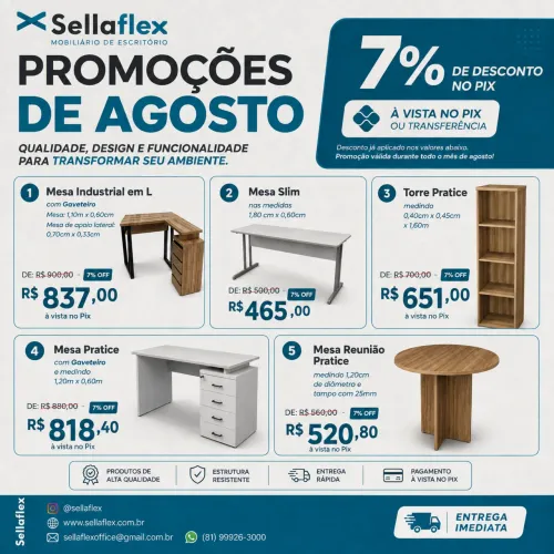 Mesas / birô / escrivaninha- PROMOÇÃO AGOSTO