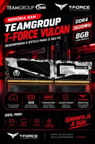 Memoria Ram Teamgroup T-force Vulcan Z Ddr4, 8gb, 2400mhz - PICHAU