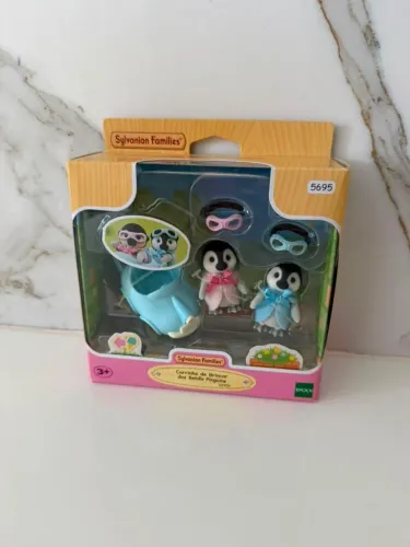 Sylvanian Families Carrinho de Brincar dos Bebês Pinguins