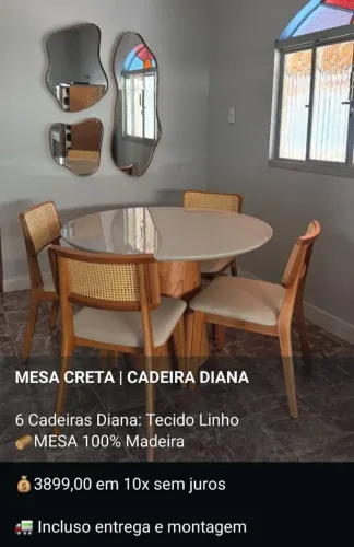 Mesa de Jantar Creta