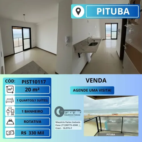 APARTAMENTO TIPO STUDIO, 20M², NA PITUBA