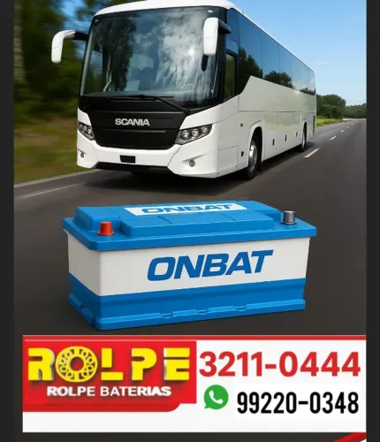 bateria para seu Ônibus \ 150 Amperes ONBAT Com troca da sucata 