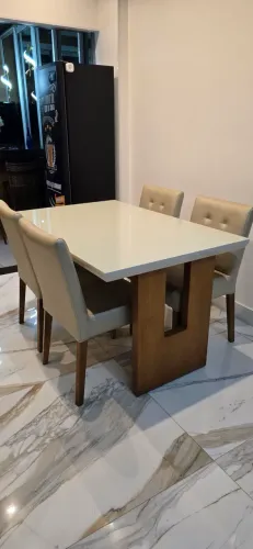 Mesa de Jantar Luciana móveis Luxo