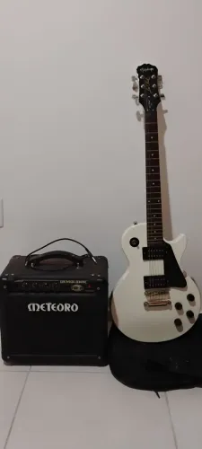 Guitarra Ephiphone lespaul 100 e cubo Meteoro 20 Preço baixo! R$2.500 reais