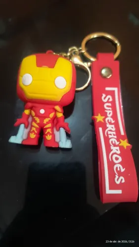 Chaveiro 3D Marvel Iron Man oficial funko pop