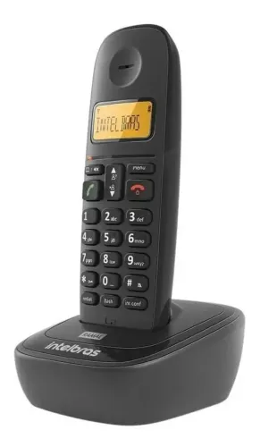 Ramal Telefone Sem Fio Ts 2511 Preto Intelbras Preto