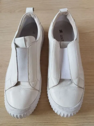 Tênis ANTOLIÊ SLIP ON -  BRANCO - tamanho 38