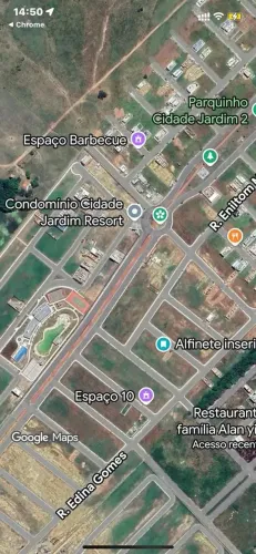 140 M² (7X20) a 50 Metros Pista Principal  Frente Condomínio JARDIM RESORT Oportunidade IM