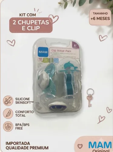Conjunto chupeta importada
