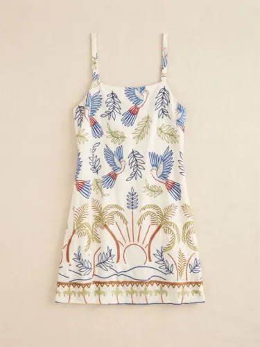 vestido curto tropical - Peahi
