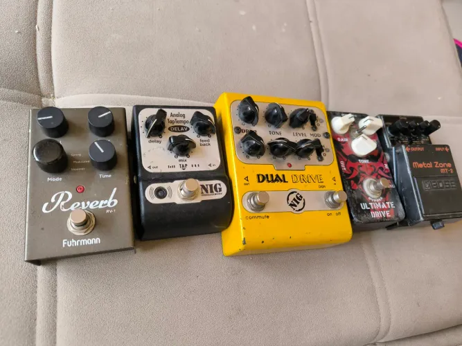 Pedais de efeito para Guitarra