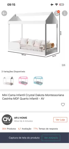 Cama casinha montesoriana