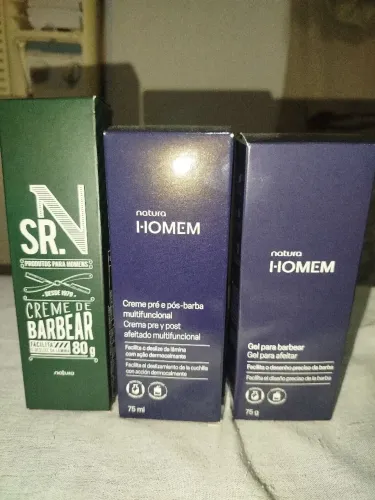 Creme e gel barbear Natura