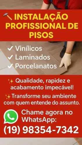 Ínstalador de pisos vinilicos e laminados