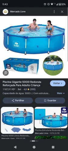 Piscina 3x3 5000 litros