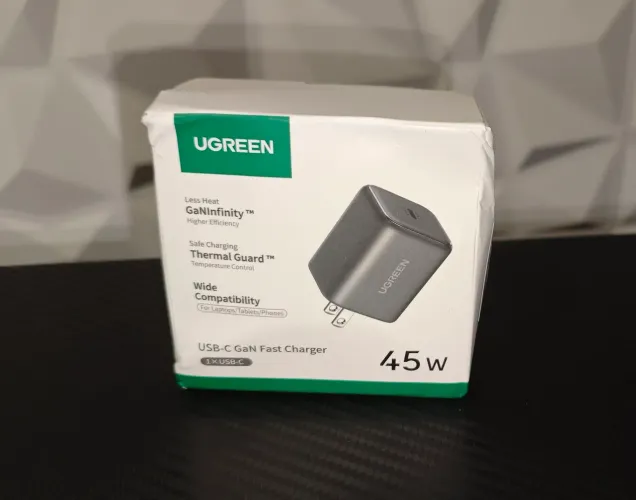 Carregador Rápido UGREEN 45W GaN PD3.0 PPS QC3.0 + Cabo Type C 100W