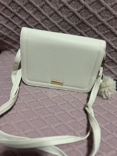 Bolsa Feminina Branca Transversal Delicada - Semi Nova