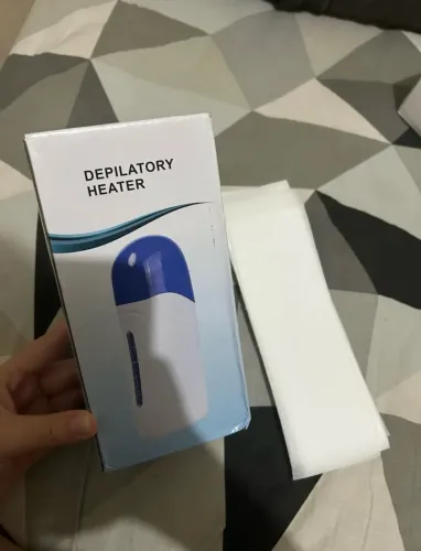 aquecedor de cera depilatória + papeis de cera
