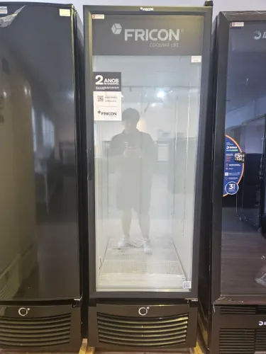 frezer vertical porta de vidro 569 litros