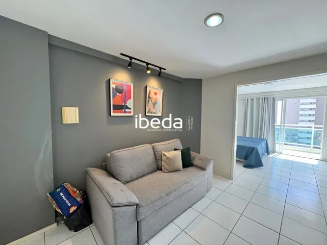 ibeda - Apartamento Mobiliado à Venda em Ponta Negra, Natal/RN Sala, suíte, lav.